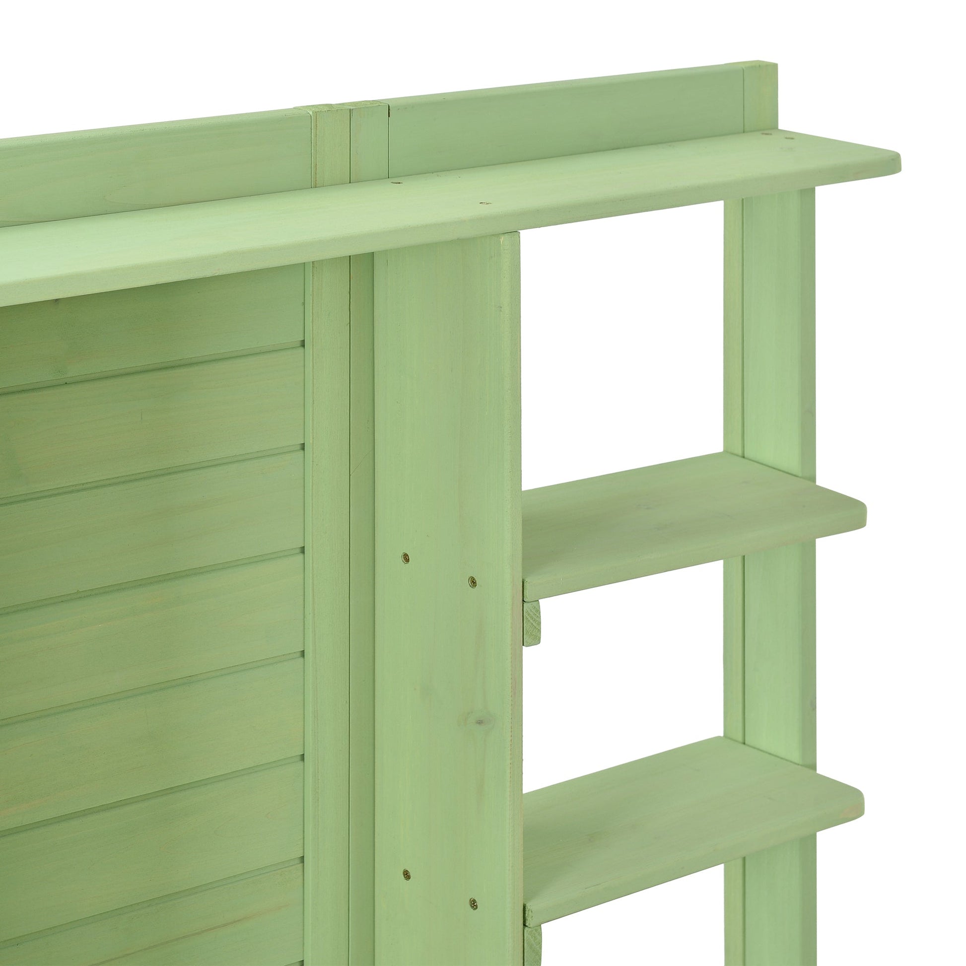 TOPMAX 64.6" Large Outdoor Potting Bench (Green)-11