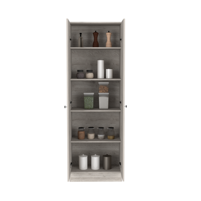 Storage Cabinet Pipestone, Double Door, Light Gray Finish-9