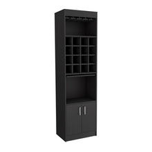 Load image into Gallery viewer, Bar Cabinet Atanasio, Rack, 16 Wine Cubbies, Black Wengue Finish-3
