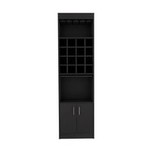 Load image into Gallery viewer, Bar Cabinet Atanasio, Rack, 16 Wine Cubbies, Black Wengue Finish-7
