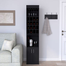 Load image into Gallery viewer, Bar Cabinet Atanasio, Rack, 16 Wine Cubbies, Black Wengue Finish-0
