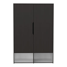 Load image into Gallery viewer, Armoire Barletta, Five Shelves, Black Wengue / White Finish-5
