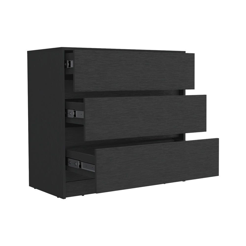 Dresser Maldus, Three drawers, Black Wengue Finish-5