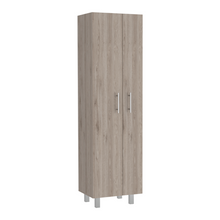 Load image into Gallery viewer, Closet Pantry Copenhague, Five Shelves, Double Door Cabinet, Light Gray / White Finish-5
