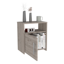 Load image into Gallery viewer, Nightstand Cuarzz, One Cabinet, Light Gray Finish-4
