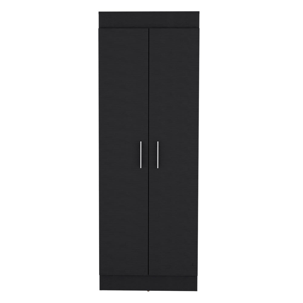 Pantry Cabinet Clinton, Five Interior Shelves, Black Wengue Finish-2