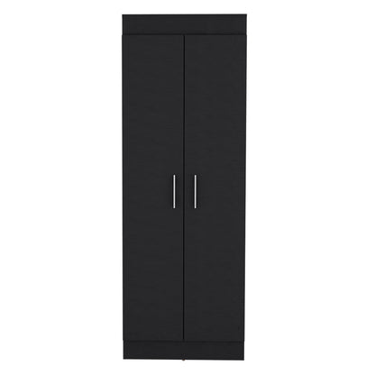 Pantry Cabinet Clinton, Five Interior Shelves, Black Wengue Finish-2