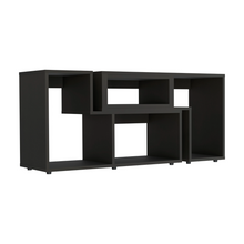 Load image into Gallery viewer, Extendable TV Stand Houston, Multiple Shelves, Black Wengue Finish-5
