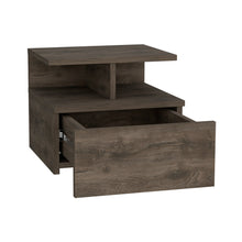 Load image into Gallery viewer, Floating Nightstand Flopini, One Drawer, Dark Walnut Finish-3

