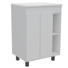 Load image into Gallery viewer, Vanity Akron, Double Door Cabinet, White Finish-3
