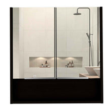 Load image into Gallery viewer, Medicine Cabinet with Mirror  Lexington,Three Internal Shelves, Black Wengue Finish-5
