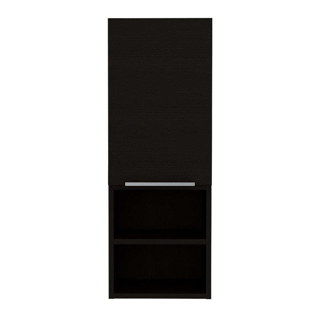 Medicine Cabinet Hazelton, Two Interior Shelves, Black Wengue Finish-5