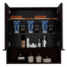 Load image into Gallery viewer, Medicine Cabinet with Mirror  Lexington,Three Internal Shelves, Black Wengue Finish-6
