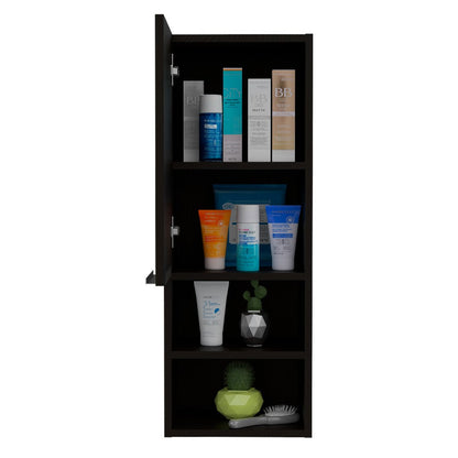 Medicine Cabinet Hazelton, Two Interior Shelves, Black Wengue Finish-7