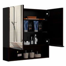 Load image into Gallery viewer, Medicine Cabinet with Mirror  Lexington,Three Internal Shelves, Black Wengue Finish-4

