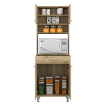 Load image into Gallery viewer, Pantry Piacenza,Two Double Door Cabinet, Light Oak Finish-2
