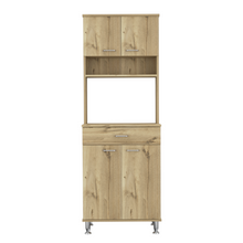 Load image into Gallery viewer, Pantry Piacenza,Two Double Door Cabinet, Light Oak Finish-3
