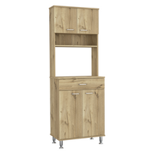 Load image into Gallery viewer, Pantry Piacenza,Two Double Door Cabinet, Light Oak Finish-5
