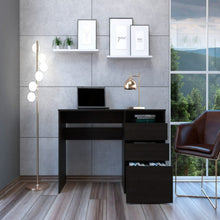 Load image into Gallery viewer, Computer Desk San Diego, One Shelf, Black Wengue Finish-1
