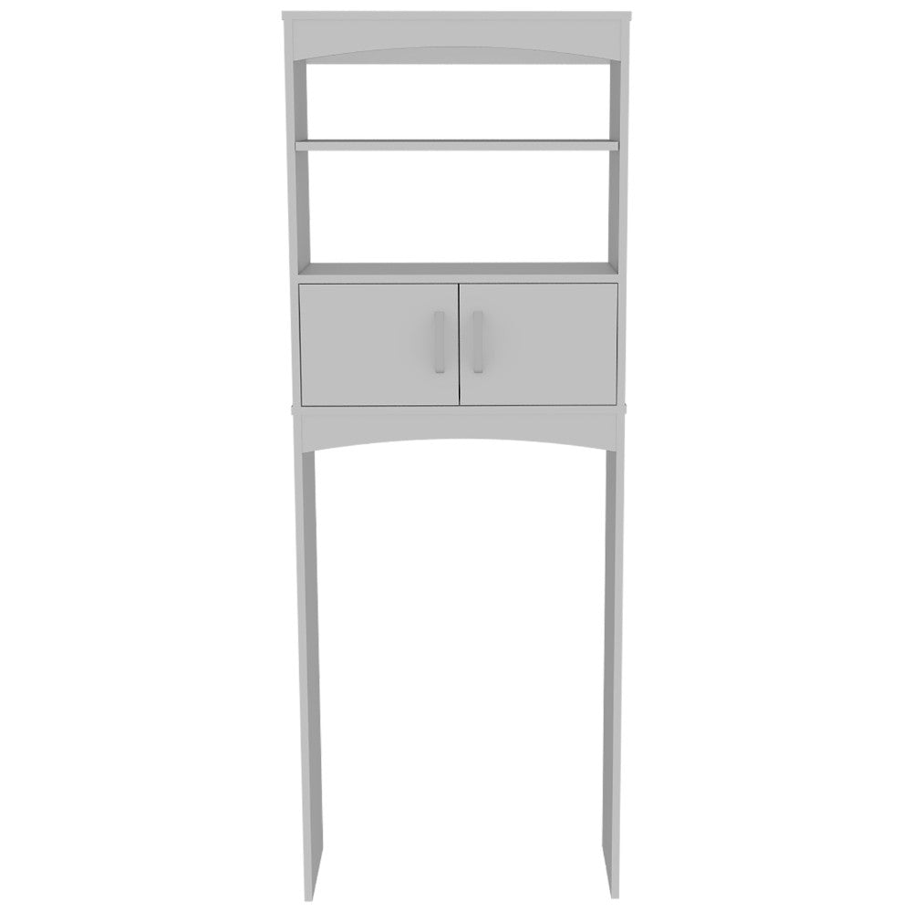 Over The Toilet Cabinet Valentia, Three Shelves, White Finish-5