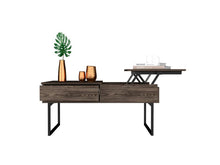Load image into Gallery viewer, Lift Top Coffee Table With Drawer Vezu, Dark Walnut Finish-2
