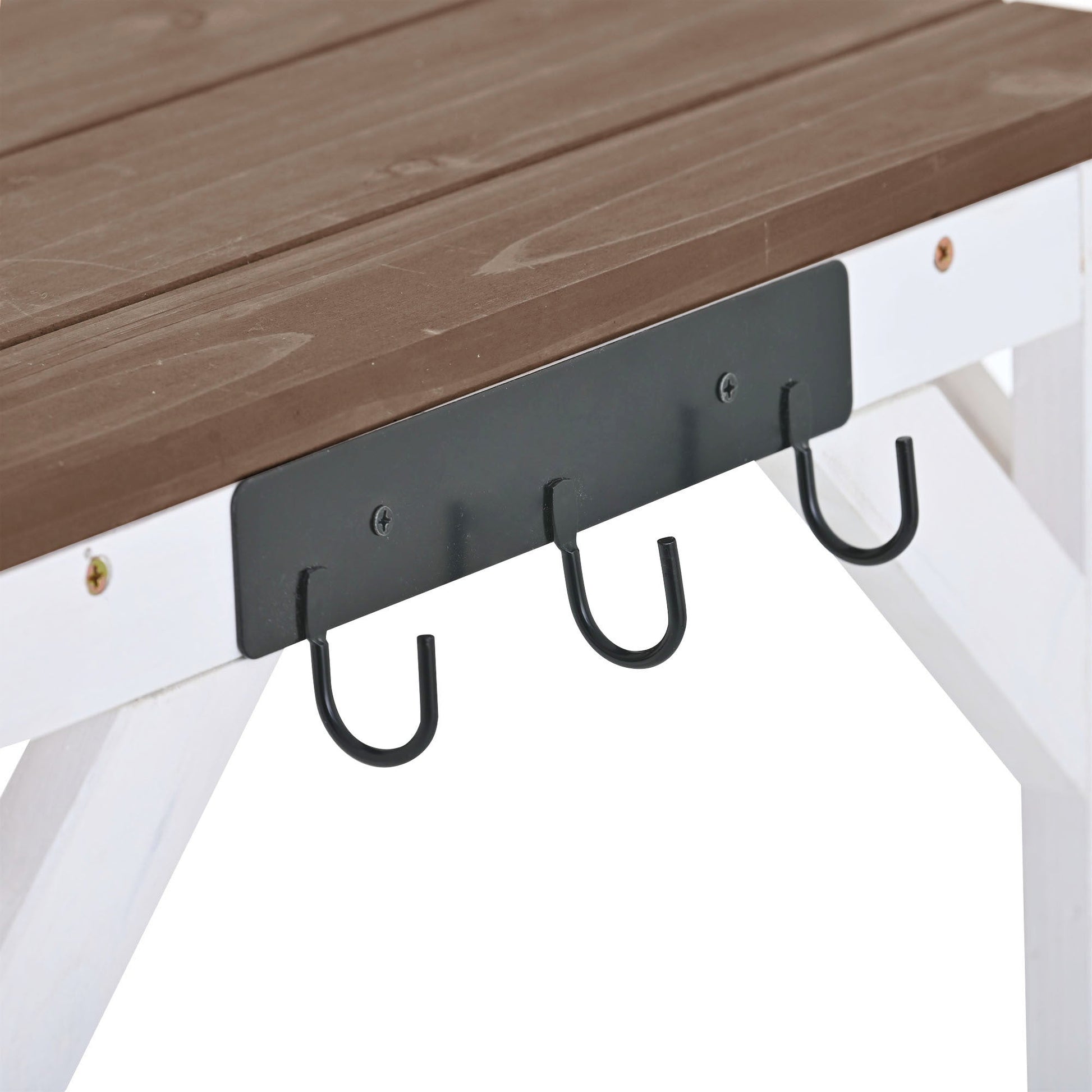 TOPMAX 64.6" Large Outdoor Potting Bench (White)-14