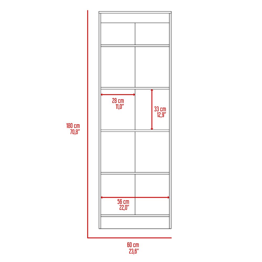 Storage Cabinet Pipestone, Double Door, Black Wengue Finish-7